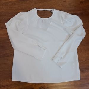 Express White puff sleeve blouse